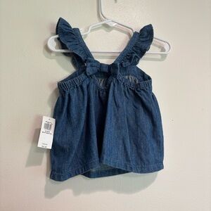 Old Navy Jean tank top baby girl nwt 12-18 months